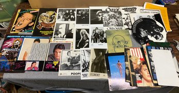 Lot Of Misc Music Related Items Photos Press Kits Posters Magazines Programs Some Bigger Names