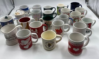 Large Lot Of Vintage Coffee Mugs