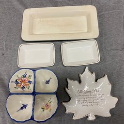 Lot Of Really Nice Quality Platter Serving Trays Dishes