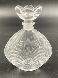 Vintage Crystal Quality Flower Perfume Glass Bottle
