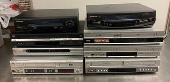 Lot Of Vcrs Dvd Players Recorders Combo Units Sony Panasonic Jvc