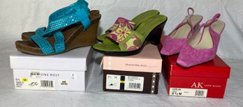 Lot Of 3 Pairs Of Womens Shoes Size 8.5 Anne Klein Nine West Bandolino