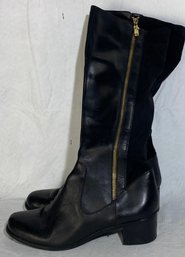 Tahari Womems Black Leather Boots Size 9 Model Kyle