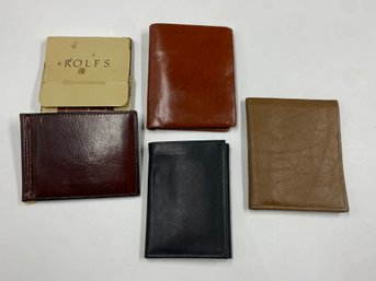 Lot Of Vintage High Quality Mens Leather Wallets