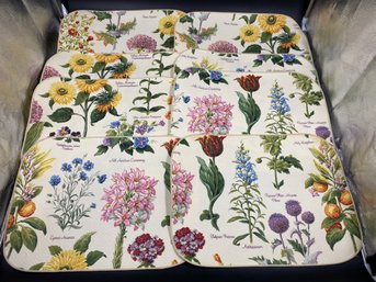 Lot Of 8 Quality Really Nice Flower Placemats
