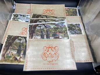 Lot Of 13 Vintage Tiger George Exxon Placemats