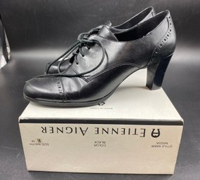 Etienne Aigner Black Heels Shoes Size 9.5