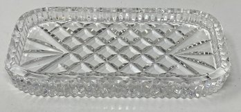 High Quality Heavy Crystal Trinket Tray Or Butter Dish