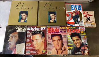 Lot Of Elvis Presley Books And Magazines