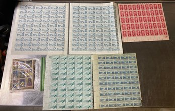 Lot Of Vintage Stamps Some Full Sheets