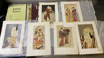 Kabuki Actors Japanese Woodblock Print Masterpieces 6 Full Color Reproductions Tuttle