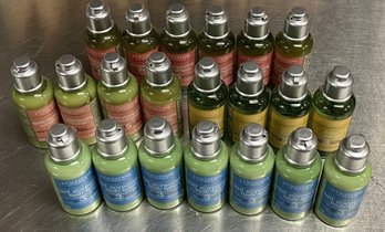 Lot Of 21 New L'Occitane Shampoo & Conditioner & Lotion & Gel Travel Size