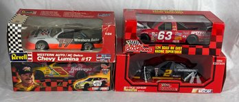 Lot Of 4 Nascar 1:24 Scale Die Cast Replicas Racing Champions Revell