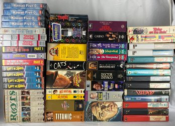 Large Lot Of Vhs Tapes
