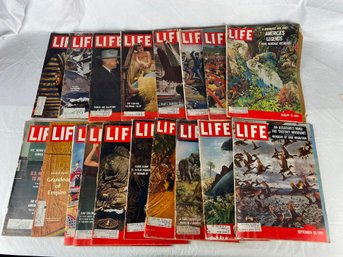 Lot Of Vintage 1950s And 1960s Time Life Magazines