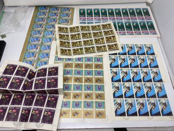 Lot Of Sheets Of Sharjah And Yemen Stamps