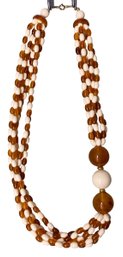 Unique Plastic Bead Necklace
