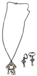 Necklace With Matching Earrings Set