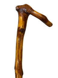 35in Tall Natural Treated Wooden Walking Stick Cane