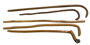 Lot Of Wooden Walking Stick Canes