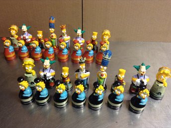 The Simpsons  Themed Chess Set Pieces