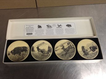 Coaster Set Of 4 By Barlow - North American Wildlife