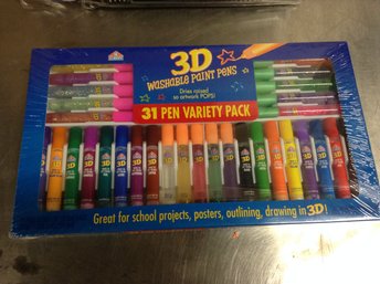 3D Washable Paint Pens Variety Pack