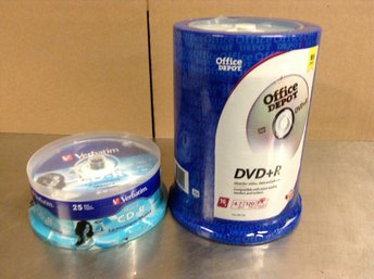 Blank DVD R And CD-R Media  Packs - New Sealed