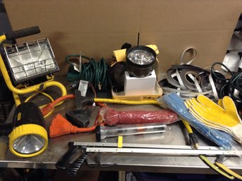 Tools - Flashlights, Magnetic Tape, Gloves, Rope, Electrical Adapters