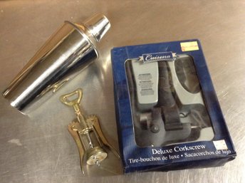 Deluxe Corkscrew And Drink Shaker