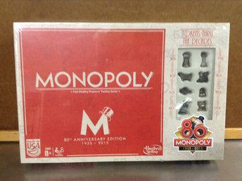 New Sealed - 80th Anniversary Edition Monopoly Board Game 1935-2015