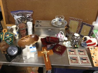 Home Decor (cross, Drink Coasters, Napkin Holder, Clock, Candles, Pine Cones, Trinket Box)
