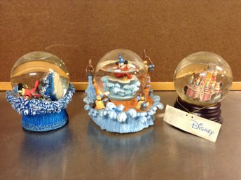 Disney Snow Globes  (mickey, Castle)