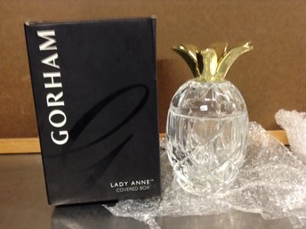 Gorham Lady Anne Covered Box - Pineapple Shaped
