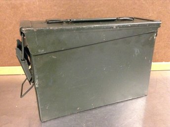 Vintage Ammo Cartridge Case  / S.C.F. Military Ammunition Box