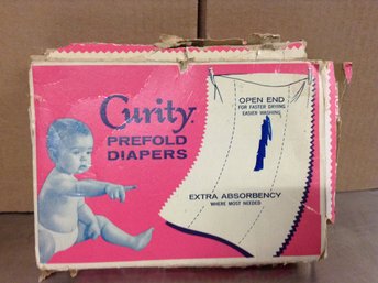 Vintage Curity Prefold Diapers