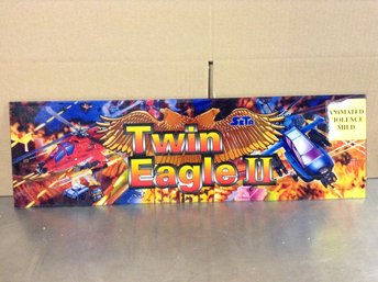 Vintage Arcade Marquee Topper - Twin Eagle II