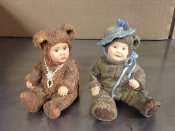 Anne Geddes Teddy Bear Baby Figures