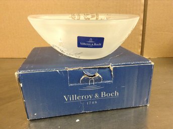 Villeroy & Boch Wintertime Ice Crystals Frosted Glass Bowl