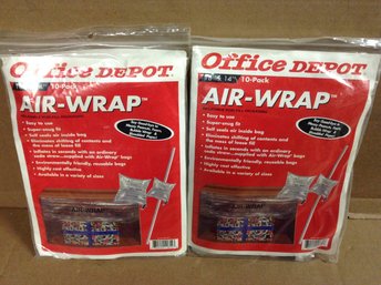 New 20-pack Office Depot Air-wrap Inflatable Void Fill Packaging 18'x14'