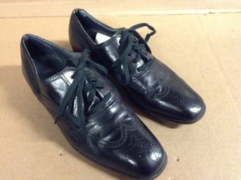 Vintage Derby Extra Souble Wing Bally Switzerland Mens Dress Shoes Size 8 D