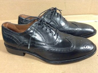Bostonian Made In Italy Mens Black Leather Shoes Size 10 W