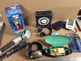 Coleman LED Lantern, Massager, Vintage Headphones, Sing Machine Accessory And More
