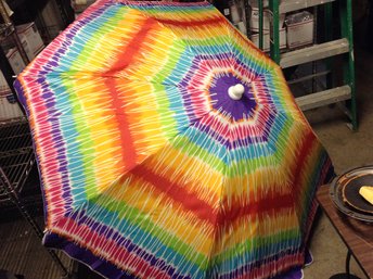 Multi-colored Beach / Patio Umbrella
