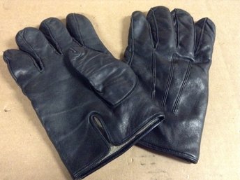 COACH Men's Black Leather Gloves Size M - Made In Italy