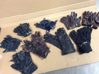 Lot Of Women's Designer Leather Gloves - Several Made In Italy