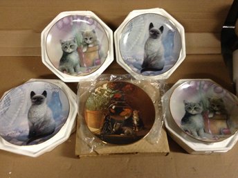Cats / Kittens - Danbury Mint And Curator Collection Collector Plates