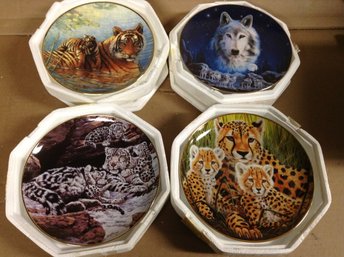 Tiger, Wolf, Cheetah - Limited Edition Collector Plates