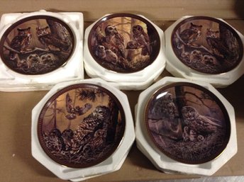 Owls - Bradford Exchange Limited Edition Collector Plates