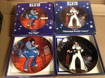 Elvis In Concert Royal Orleans Graceland Collector Plates